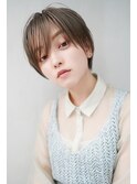 【GEEKS渋谷】オリーブグレージュ/小顔/クールショート/春夏ヘア
