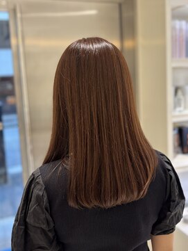 エアー 銀座タワー(AIR) ブリーチなしカラー マロンベージュ AIR銀座タワー 藤本麻衣