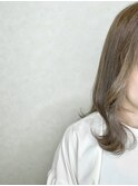 髪質改善/顔周りレイヤーカット/グレージュ[十条/十条駅]