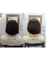 アミエ(ami e)&nbsp;ヘアエステコース・髪質改善・縮毛矯正・白髪染め・白髪ぼかし