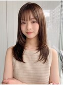 前髪 ワンホンヘイヤー 顔周りカット レイヤーカット"