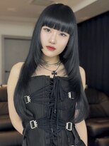 アイヴァン(AIVAN) レイヤーカット ブルーブラック 姫カットi