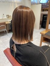 野暮ったさから”あか抜け”◆部分ブリーチで明るさと透明感がでるオシャレみえ/ハイライトカラー◇