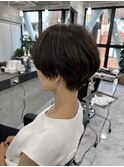 小顔ひし形 レイヤーカット 透明感カラー