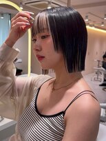 サンド ミュウ 横浜店(sand mieu)&nbsp;ぱつっと切りっぱなしボブ