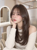 メラ 原宿(MELA) 【韓国レイヤーカット】暗髪でも艶っぽく柔らかいロングヘア