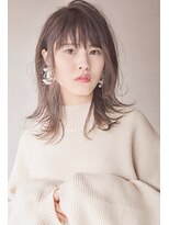 ヘアーアンドアトリエ マール(Hair&Atelier Marl)&nbsp;【Marl】グレージュカラーの抜け感セミウルフスタイル♪