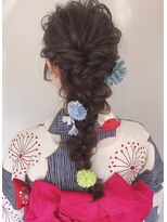アロス ヘアー(Aross hair)&nbsp;あみおろし　浴衣ヘア