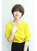 くせ毛風マッシュショート