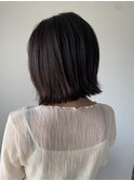大人かわいい切りっぱなしボブ/前下がり