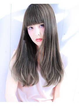 ルーヴル 西宮北口(Louvre) 【くすみブルー☆グレージュ】ショコラベージュニュアンスカラー