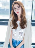 『ROWEN』ロングウェーブ×キャラメルベージュ×イルミナ