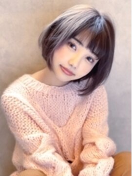 アグ ヘアー ギャラリー 住之江店(Agu hair gallery) 《Agu hair》大人かわいい透け感カラー×ショート