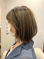 パシフィックダズールバトン(Pacific Dazzle baton) ☆ハイライト×外ハネボブ☆伸ばしかけでも素敵に♪神戸垂水人気