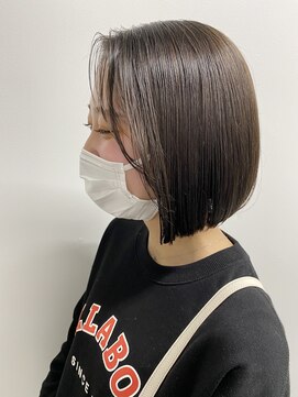 フォンド 津田沼(fond.) 前髪/マチルダボブ/ピンクベージュ/インナーグレージュ/津田沼駅