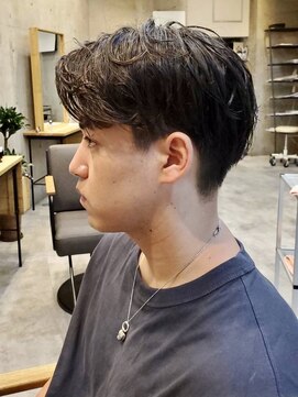 ヒート トウキョウ 目黒店(HEAT TOKYO) ツイスパセンターパートマッシュ波巻きダウンパーマメンズ目黒
