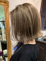 マイ ヘア デザイン 岡崎(MY hair design) めバング/グレージュカラー/シルキーベージュ/岡崎