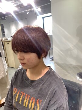 ニコフクオカヘアーメイク(NIKO Fukuoka Hair Make) 【NIKO】福岡天神大名マッシュショート暖色オレンジブラウン