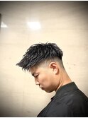 アップバングビジネスショート/ツーブロック刈り上げ/田町
