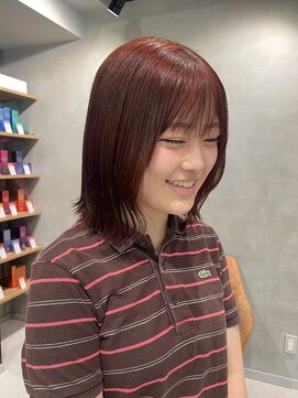 シャルムバイケンジ(Charm.by KENJE) 【ロングリタッチも◎】ダメージレスカラー「ビビッドレッド」