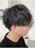 黒髪マッシュ
