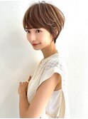 ショートボブ髪型30代40代50代前髪あり前髪なし面長丸顔【倉田】