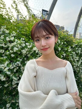 ジーナ 天王寺(Zina) 髪質改善＊うすめバングマッシュショート＊美髪【Zina天王寺】