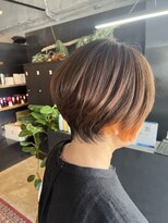 リンダイーロ(Linda Hiro)&nbsp;【札幌円山】インナーカラー/オレンジ/ショートボブ/ショート