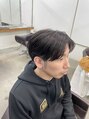 トータルビューティブレイクデュオ(TOTAL BEAUTY BREK DUO) メンズカットセンターパート後ろ長め刈り上げ