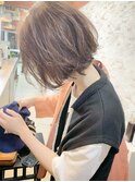 白髪ぼかしショート/40代50代/ナチュラル上品ヘア