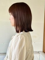 タヴィ(Tavi)&nbsp;ピンクブラウンの外ハネボブヘア/ボブヘア/くびれヘア