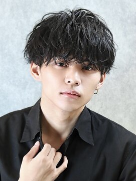 エース(ACES) 2wayソフトツイストパーマツーブロック無造作マッシュ刈り上げ