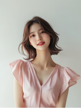 e.m.a プレミアムビューティーサロン 栄駅店(e.m.a PREMIUM BEAUTY SALON) フェミニンレイヤーボブ/イメチェン/美髪/ミディアム/髪型