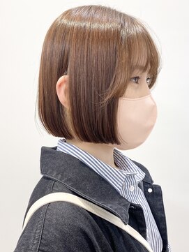 モリオフロムロンドン 松戸店(Morio from London) 【モリオ松戸　石山】ストレートボブぷつっと顎ラインボブ前髪有