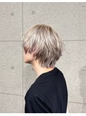10代/20代/ホワイトベージュ/エンドカラー/メンズハイトーン