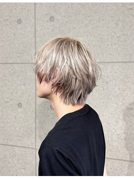 リベル(libel.) 10代/20代/ホワイトベージュ/エンドカラー/メンズハイトーン