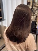 簡単ヘアセット×チョコレートヘアカラー