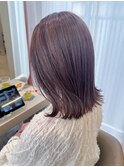 ラベンダーカラーくびれミディアム色素薄めカラー