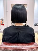 ＊切りっぱなしボブ×ナチュラルストレート＊