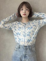 シエ バイ ケンジ 湘南台(sie by KENJE)&nbsp;透明感ベージュ♪柔らかさ引き立つ◎外ハネショートボブ