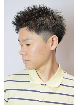 クオンヒール(QUON HEAL) スパイキーショートソフトツイストアップバングピンパーマｎ