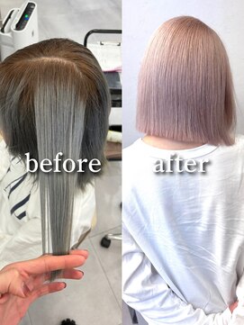 ロテ 名古屋 名駅店(Lote.) ミディアムヘア/デザインカラー/フェイスフレーミング/名古屋