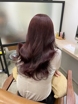 ブリーチなし◎ワインレッド＊