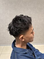 アッシュ 高幡不動店(Ash)&nbsp;メンズパーマツイストスパイラルフェザーパーマ眉毛