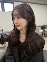 リンドトウキョウ(LINDO TOKYO) 大阪/心斎橋/ココアブラウン/レイヤーカット/透明感/韓国