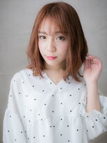 カバーヘア ブリス 大宮西口(COVER HAIR bliss)&nbsp;チョコレートブラウン/シースルーバング/外ハネミディアムe