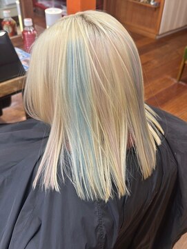 ネハス 名古屋栄店(nehus.) ブリーチハイライト髪質改善ダブルカラーレイヤーカット