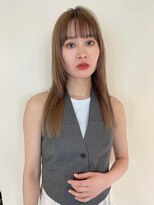 アクシス 栄ガスビル店(`AXIS) イメチェン/ピンクベージュ/アンブレラカラー/前髪/名古屋栄