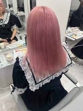 ワンズクロエ 原宿店(ONE's Chloe) イメチェンピンクベージュアンブレラカラー前髪