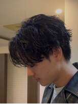 メゾンフォーメン 心斎橋店(Maison for men) 緩めツイストスパイラル/シャドウパーマ/センターパート